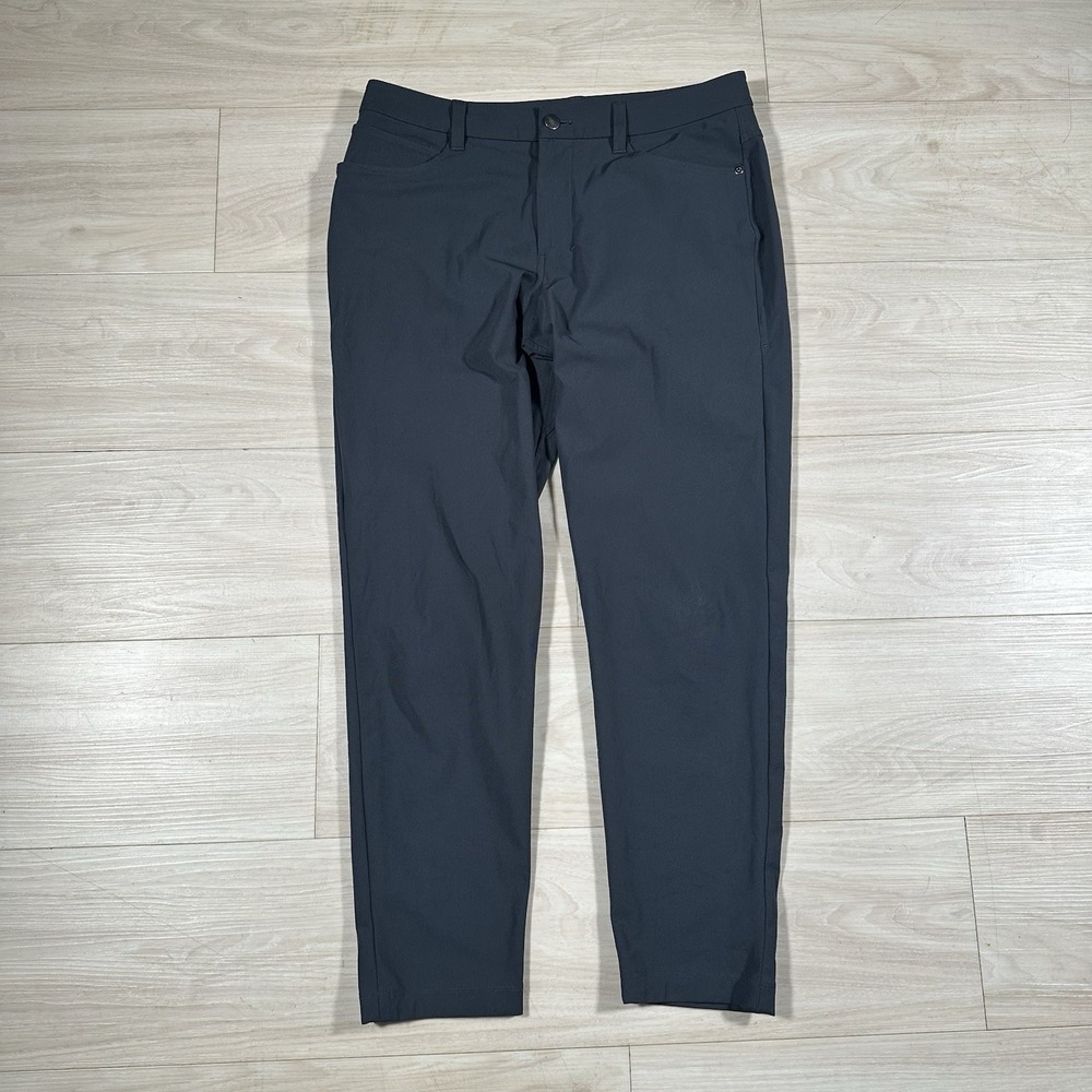 Lululemon ABC Pant Slim-Fit Trouser Men 30x28 Black Warpstreme LM5AQRS